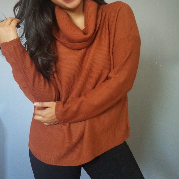 RUSTY ORANGE SWEATER - Picture 4 of 7